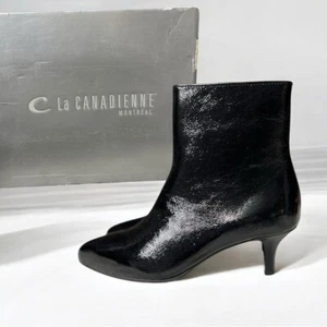🌻NUEVOS con caja La Canadienne "Davis" Botines Cuero Negro Talla 6 - Imagen 1 de 13