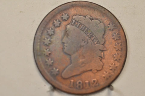 1812 Classic Head Large Cent, Small Date Item # 5178 Cover
