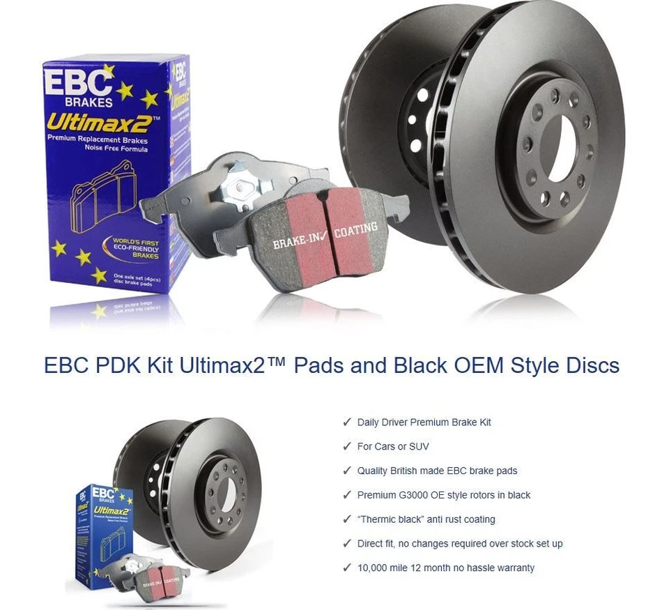 PDKF2378 EBC Front Ultimax Pads & Standard Disc Brake Kit - Image 1 of 1