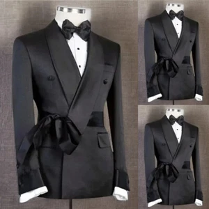Abiti da uomo business doppio petto adatto regolare sposo matrimonio scialle formale - Foto 1 di 12