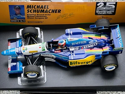 1/18 Benetton B195 #1 M.Schumacher Sieg GP Europa 1995 MINICHAMPS 510953201 NEU - Bild 1 von 4