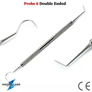 Probe 6/23 Dental Examination Dentist Pick Tools Double Ended Dental Instruments - Picture 1 of 3