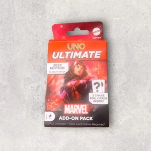 Scarlet Witch UNO Ultimate Marvel 2022 Edition Card Game 2 CHASE Foil Cards ! - Picture 1 of 2