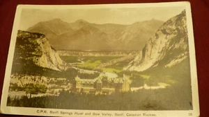 HLW Banff Springs Hotel Bow Valley farbige Postkarte 1940er Rocky Mtn. #2092 - Bild 1 von 2