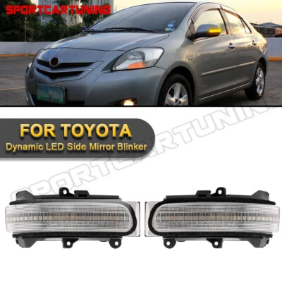 For 06-13Toyota Camry Aurion XV40 Vios Dynamic Turn Signal Light LED Side Mirror - Image 1 of 4