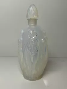 Sabino France Opalescent Art Glass Gaite Nude Nymph Perfume Scent Bottle 1940's - Picture 1 of 10