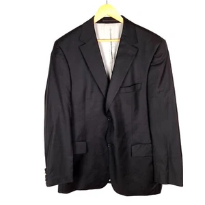 Blazer HUGO BOSS BERTOLUCCI/PELÍCULA para hombre talla 3XL EU56 UK46 negro muesca a rayas - Imagen 1 de 12