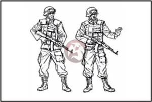 CMK 1/35 Soldados del Ejército Checo de la KFOR (Fuerza de Kosovo) (2 figuras) F35173 - Imagen 1 de 1