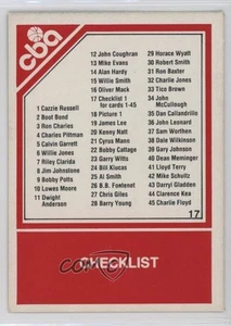 1982-83 TCMA CBA Checklist #17 - Picture 1 of 3