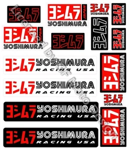 Yoshimura Sponsor Aufkleber blatt Stickers Decals Set Honda Suzuki laminiert - Bild 1 von 1