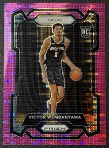 VICTOR WEMBANYAMA 2023-24 PANINI PRIZM #136 ROOKIE PINK PULSAR RC 29/42 SPURS - Picture 1 of 2