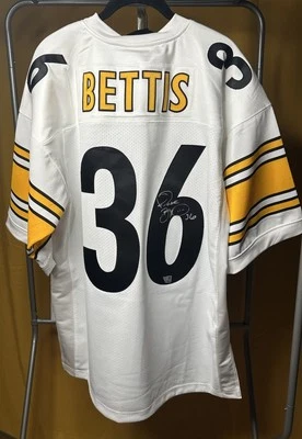 Camiseta deportiva firmada auténtica de los Pittsburgh Steelers de Jerome Bettis - Fanáticos Foto 1 de 4