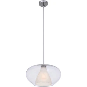 George Kovacs P3836-077 Soft 1 Light 17 inch Chrome Pendant Ceiling Light - Picture 1 of 1