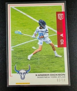 Xander Dickson 2025 Premier Lacrosse League Flagship PLL Red Parallel #03 /10 - Bild 1 von 2