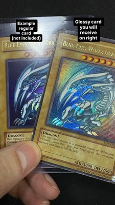 Yu-Gi-Oh! Glossy Unlimited Blue-Eyes White Dragon SDK-001 DAMAGED - Image 1 of 4