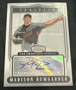 2007 Bowman Sterling Madison Bumgarner RC AUTO BSP-MBB #b - Picture 1 of 2