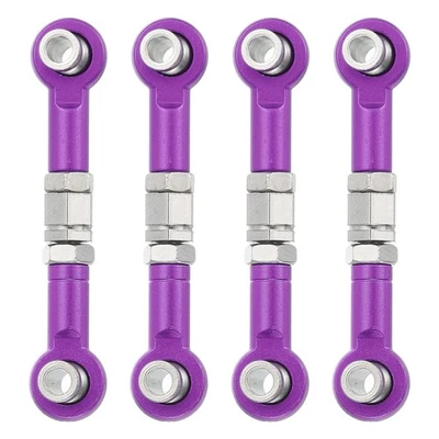 4 Stück Lenkservo-Stange RC Aluminium-Verbindungen für RC-Auto (Lila, 38mm) - Bild 1 von 4