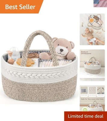 Organizador de pañales portátil XL para bebé con divisores extraíbles - almacenamiento versátil Foto 1 de 4