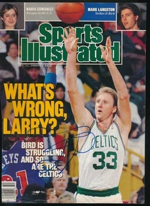 Dec 11 1989 Sports Illustrated cover Larry Bird signed auto autograph * (BB10) - Picture 1 of 2