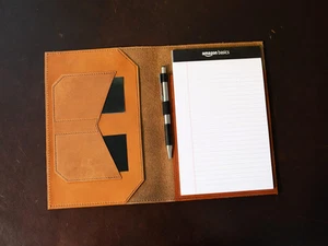Notepad Holder Leather Notepad Holder Legal Pad Holder Notebook Holder Crazy Hor - Picture 1 of 12