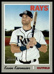 2019 Topps Heritage Kevin Kiermaier #463 Short Print Tampa Bay Rays SP - Picture 1 of 2
