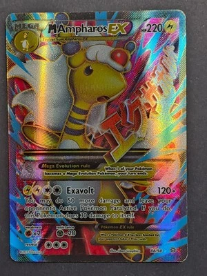 Mega M Ampharos EX Ancient Origins 88/98 Full Art Holo Rare - Image 1 of 4