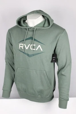 RVCA Men's Oliver Pullover Hoodie Sweatshirt Graphic Logo Jade Green - Image 1 of 3
