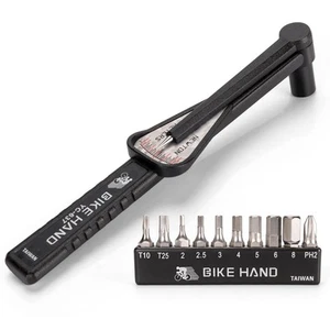 BIKE HAND Bicycle Torque Wrench Set, 1/4 inch (6.35 mm) Socket, 1 to 12 Nm, Port - Picture 1 of 7