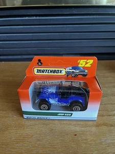 MATCHBOX BLUE JEEP 4X4 NEW IN BOX #52 - Picture 1 of 2