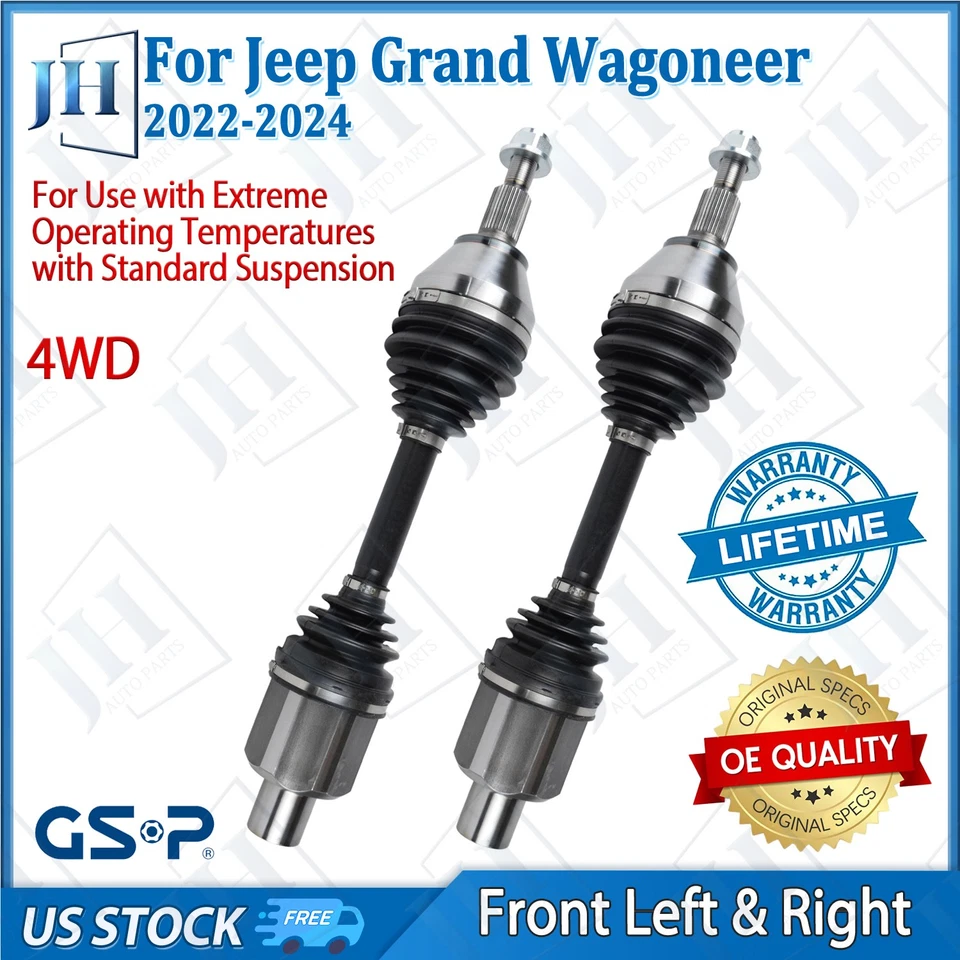 Juego de ejes CV par delantero izquierdo derecho OE para Jeep Grand Wagoneer 22 23 24 4x4 Foto 1 de 4