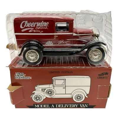 Racing Champions Ford Modelo A Delivery Van Cheerwine Soda 1/25 Die-Cast Bank Nuevo Foto 1 de 4