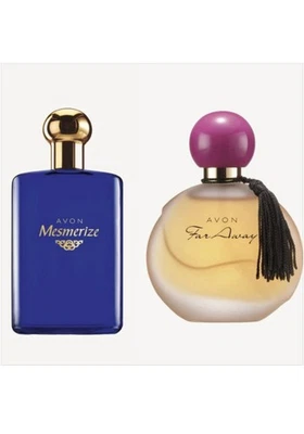 Avon Mesmerize Colônia Spray 3,4 fl & Far Away 1,7 Fl Perfume Fragrância Clássica - Imagem 1 de 3