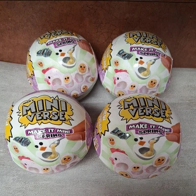 Lote de 4 cápsulas aleatorias ciegas nuevas selladas MGA Miniverse Make It Mini Spring 2025 Foto 1 de 2
