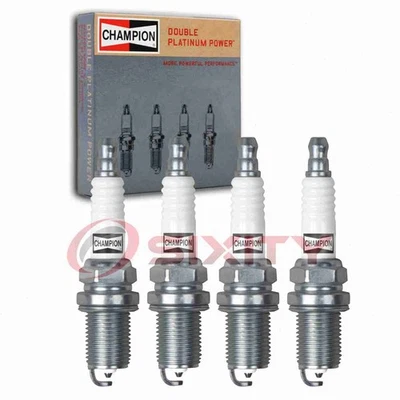 4 pc Champion Double Platinum Spark Plugs for 2015-2017 Mitsubishi RVR 2.4L gb - Image 1 of 4