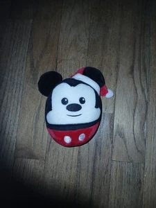 Disney Hallmark Christmas Mickey Mouse Fluffball Plush Stuffed Toy Soft 5" Ball - Picture 1 of 3