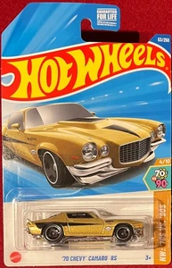 HOT WHEELS '70 CHEVY CAMARO RS GOLD 53/250. SEE COMBINED OFFERS! - Picture 1 of 1