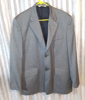 Perry Ellis Men's 46 R Gray Sport Coat Suit Jacket - Image 1 of 4