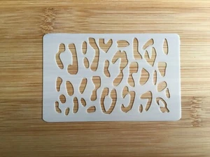 Plantilla de pintura facial henna brillo tatuaje reutilizable lavable LEOPARDO 9,5 cm x 6 - Imagen 1 de 3