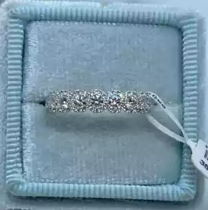 2Ct Simulated Diamond Engagement Wedding Ring In 14K White Gold Plated Silver - Picture 1 of 5