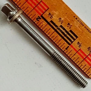 Rullante/pavimento/Tom Gretsch 2 7/16"T-Rod 12-24 Tensione-Vite ad ala cromata vintage - Foto 1 di 2