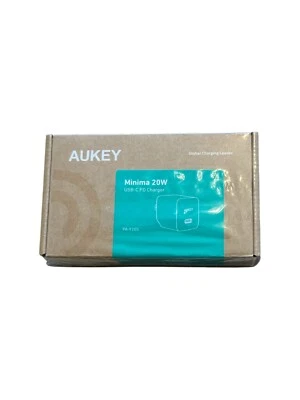 AUKEY Minima 20W USB-C Charging Brick for iPhone and Android - Black - PA-Y20S  - Image 1 of 3