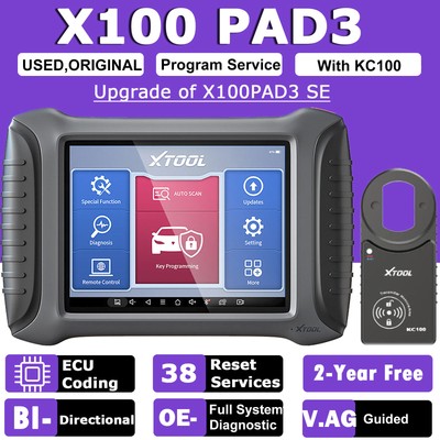 USED XTOOL X100 PAD3 Car Auto Diagnostic Scan...