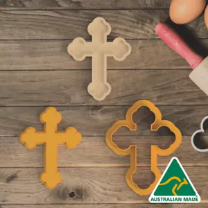 Orthodox Cross Cookie Cutter and Embosser Stamp - Picture 1 of 4