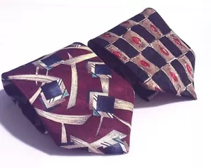 Corbata de cuello italiana geométrica 100 % seda ZIANETTI (2) colección - Imagen 1 de 10