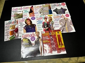 Threads Magazine 2010 & 2011, Bundle Of 11x Threads Magazines, Sewing Ideas, HO1 - Picture 1 of 9