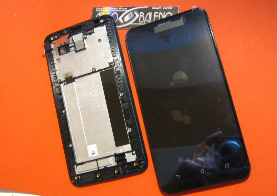 LCD Display+Touch Screen+Frame ASUS ZENFONE 2 ZE551ML Z00AD Frame Cover Black - Image 1 of 1