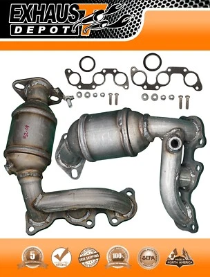 Convertidor catalítico colector para Lexus ES330 3,3 L 2004-2006 BANCO 1 Y 2 JUEGO Foto 1 de 4