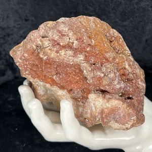 Geoda de citrino de cuarzo natural rojo profundo con racimo de cristal de 5"" de cuarzo rojo intenso dorado naranja dorado - Imagen 1 de 9