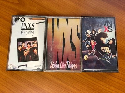 Lot of 3 INXS Cassette Tapes - The Swing, Listen Like Thieves, X (Tested, Good) - Image 1 of 4