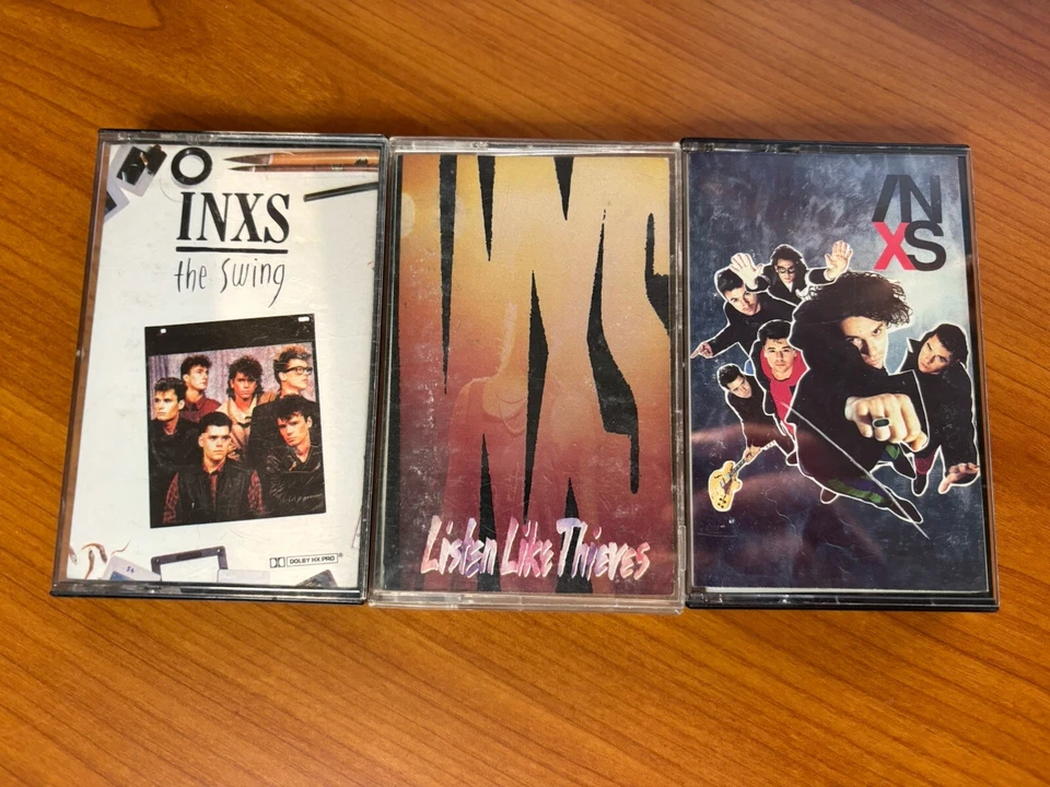 Lot of 3 INXS Cassette Tapes - The Swing, Listen Like Thieves, X (Tested, Good) - Imagem 1 de 4